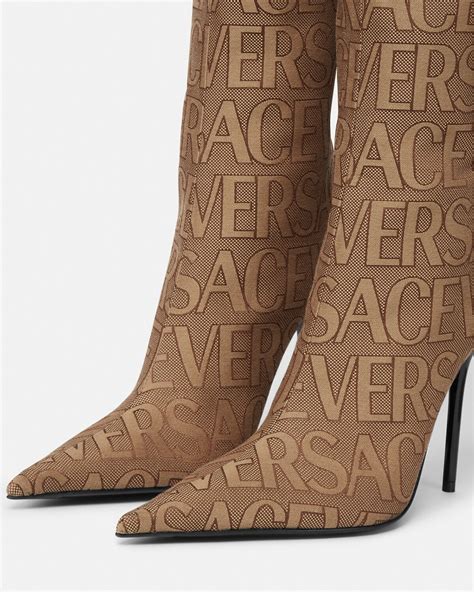 versace boxing boots|versace thigh high boots.